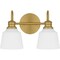 Quoizel Hinton Bath 2 Lights Aged Brass HIN8614AB - alternate 3